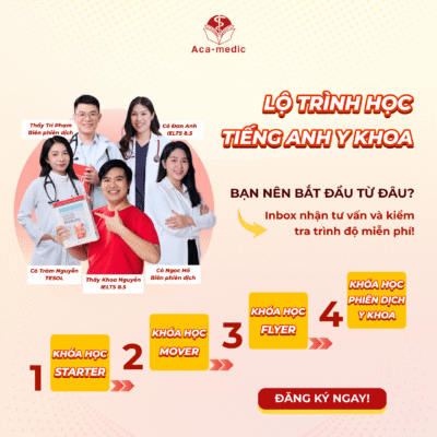 Lộ trình để học tiếng Anh y khoa đến chuyên ngành giải phẫu sinh lý
